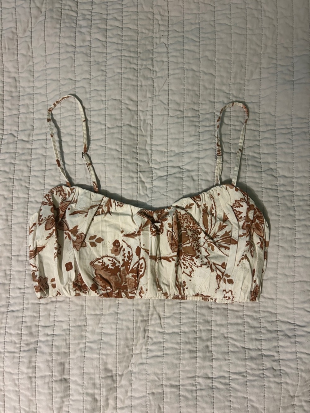 Abercrombie & Fitch Floral Print Cropped Top